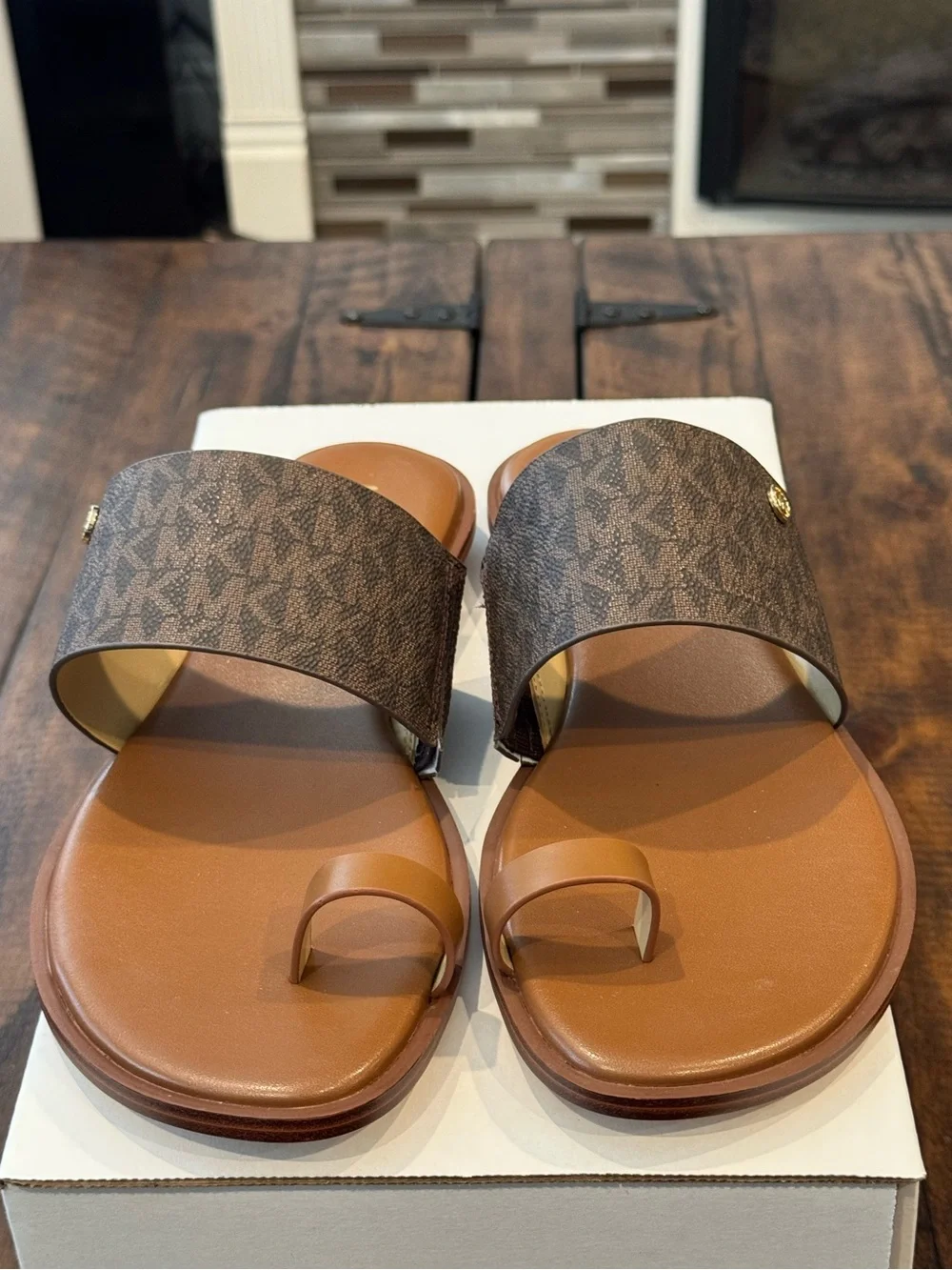 MICHAEL Michael Kors August Flat Sandal (NWOT)